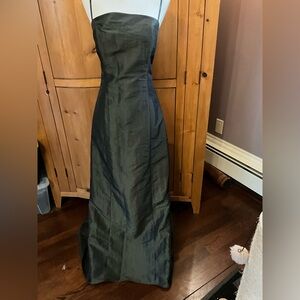 ABS by Allen Schwartz Elegant Olive Green Evening Gown